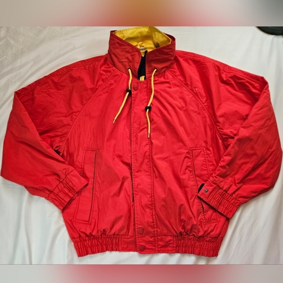 Oceanside Other - Oceanside Mens Red Boating Long Sleeve Elastic Waist Full Zipper Jacket Size L